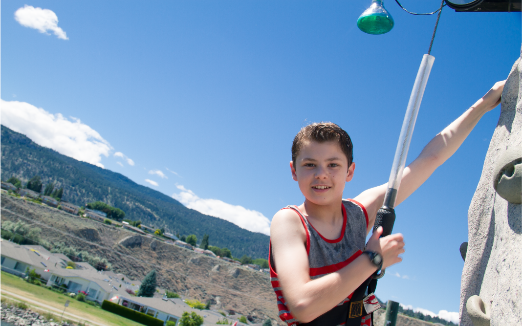 LocoLanding Adventure Park Climbing Wall High up